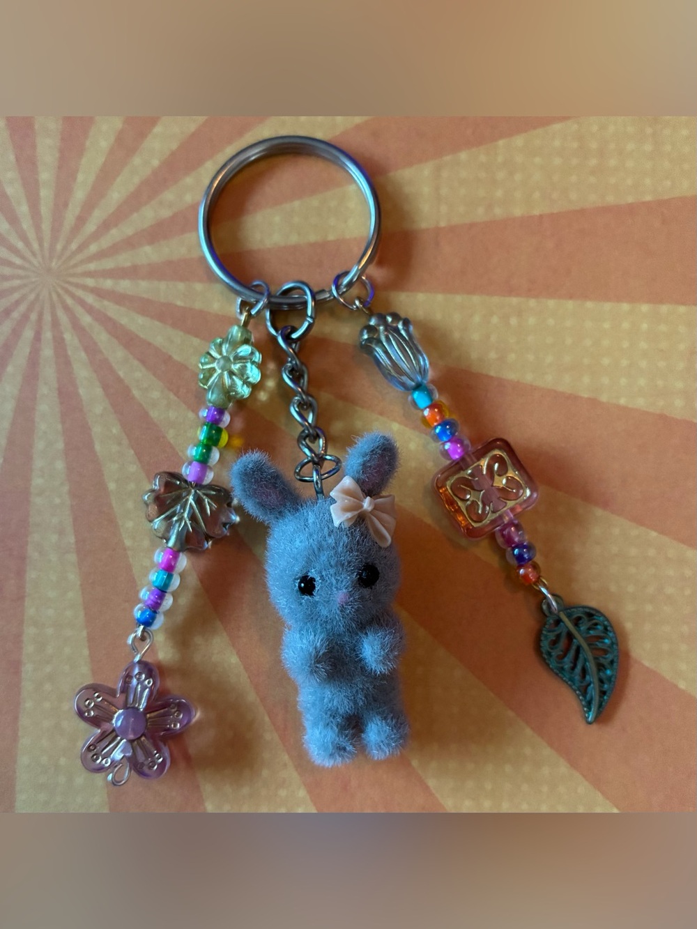 Handmade Calico Critter keychain